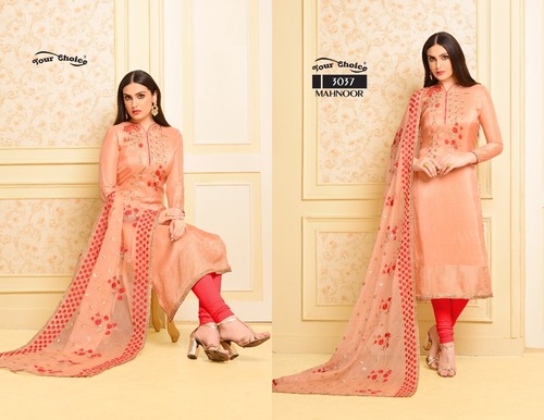 White Straight Cut Ladies Salwar Kameez