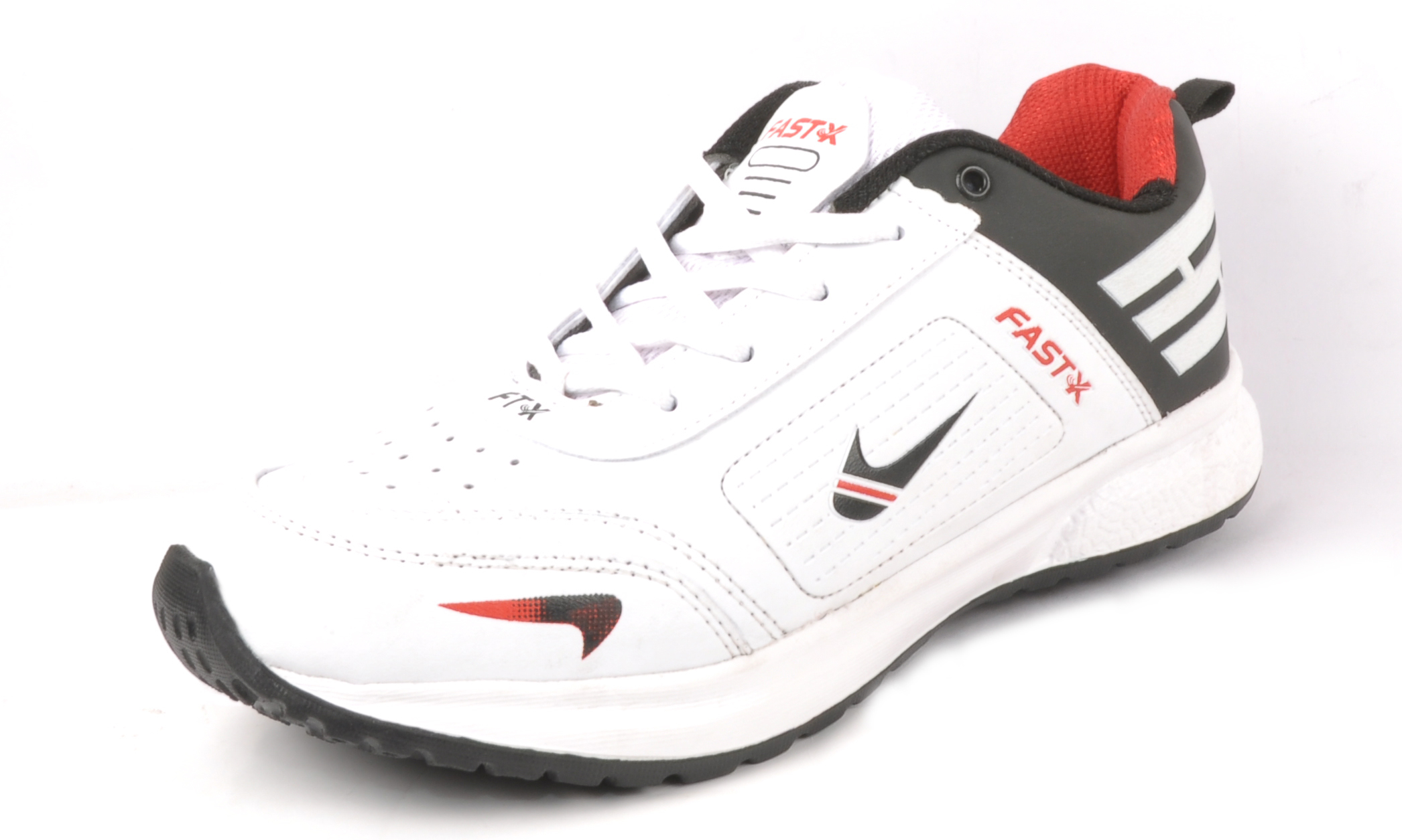Trendy Black And Red Sports Shoes