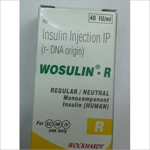 Wosulin 30/70 - 40 Iu Biphasic Isophane Insulin Injection | Liquid Formulation, Promotes Blood Supply, Suitable For Adults