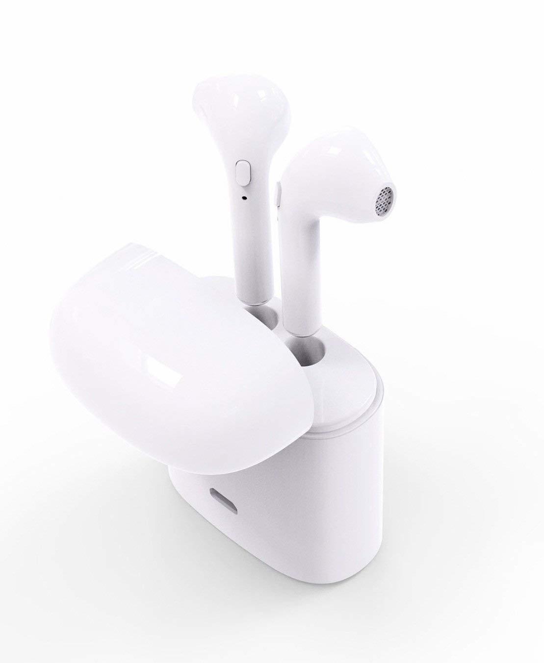 I7 Twins Bluetooth Headset - Small Size, Super Lightweight | True High Definition Sound, Bluetooth 4.2, Cvc 6.0 Noise Cancelling, Sweatproof Protection