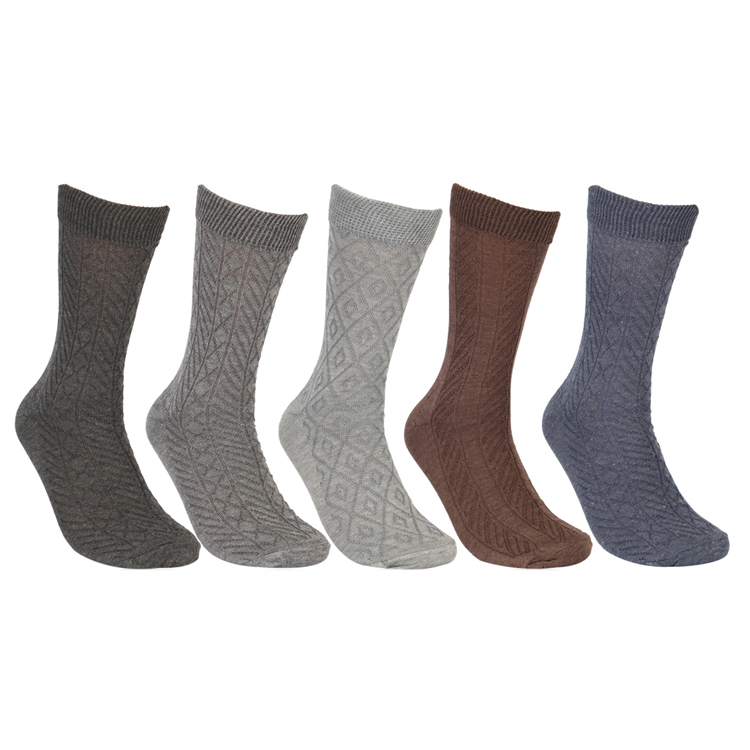 Omega Emboss Design Sparkling Calf Socks