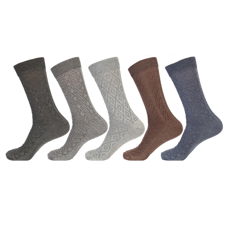 Omega Emboss Design Sparkling Calf Socks