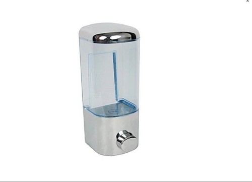 Manual Soap Dispense - Durable Plastic Material | Easy Push Mechanism, Ideal for High Traffic Areas