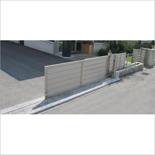 Telescopic Sliding Gate - Durable Galvanized Steel, 3m Width x 2m Height, Elegant Dark Grey Finish | Secure Automated Entry System, Effortless Operation, Space-Saving Design