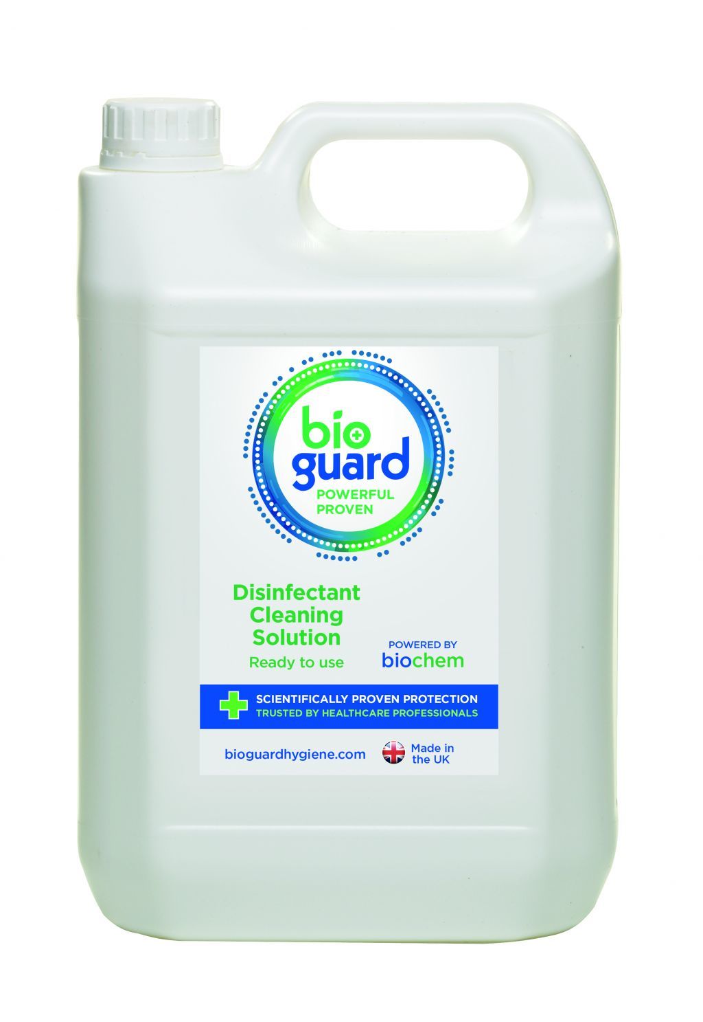 White And Blue Disinfectant Cleaning Solution