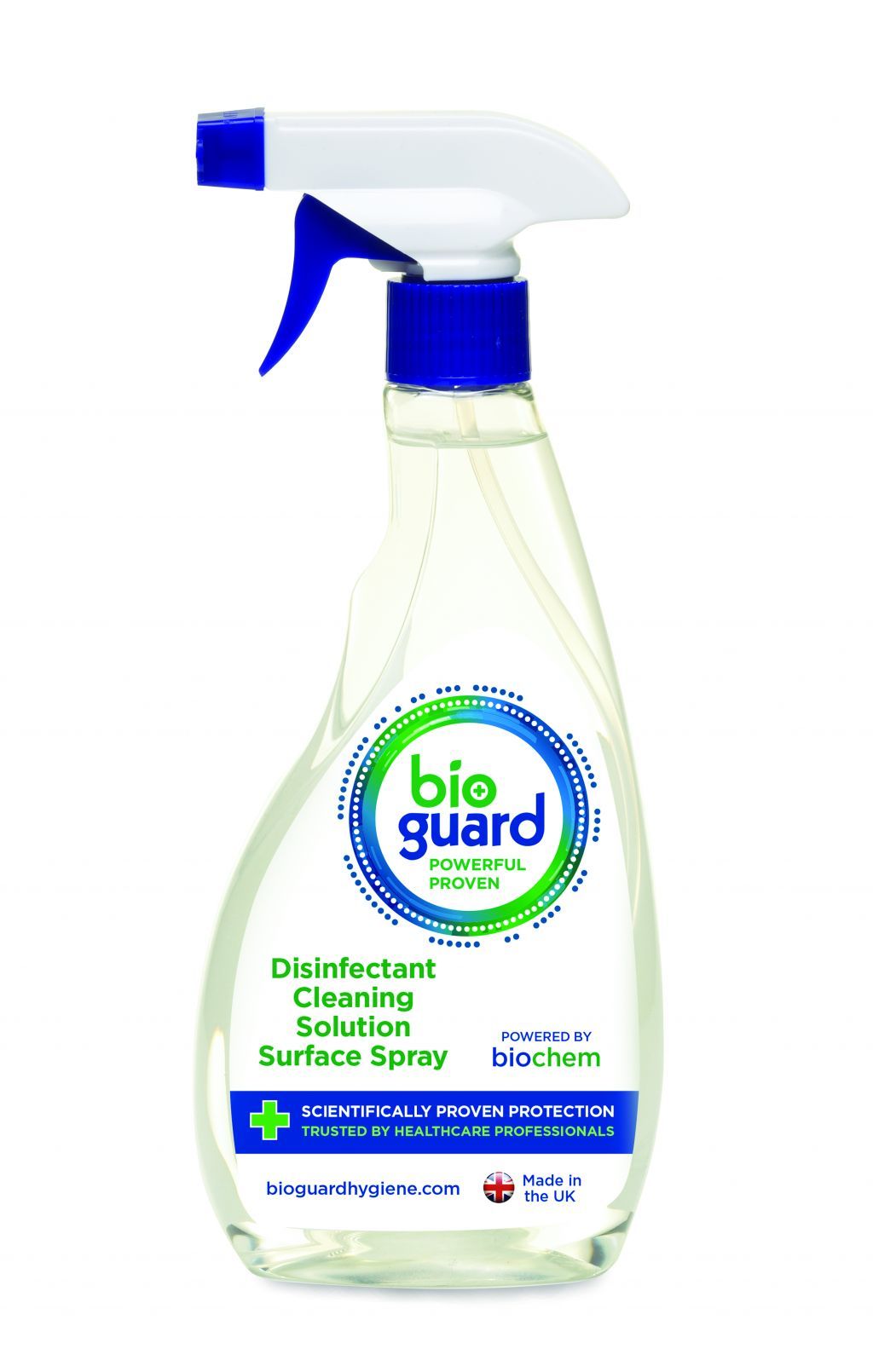 White And Blue Disinfectant Cleaning Solution