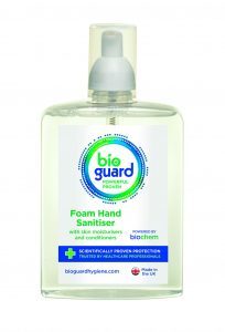 White And Blue Disinfectant Cleaning Solution