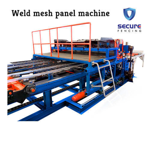 Blue Concrete Reinforcement Mesh Machine