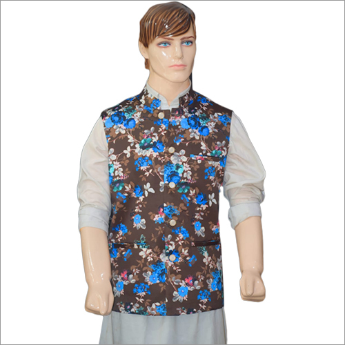 फ्लोरल प्रिंट नेहरू जैकेट