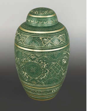 Red Majesty Ii Brass Vases Cremation Urn