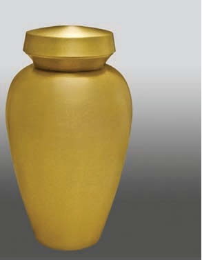 Red & Gold Roman V Token Brass Vases Cremation Urn
