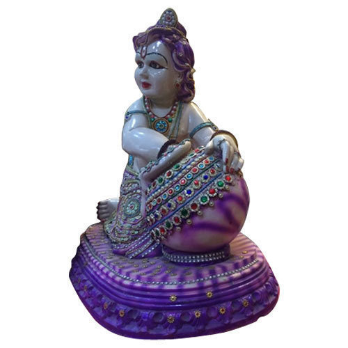 सजावटी हांडी कृष्णा मूर्ति
