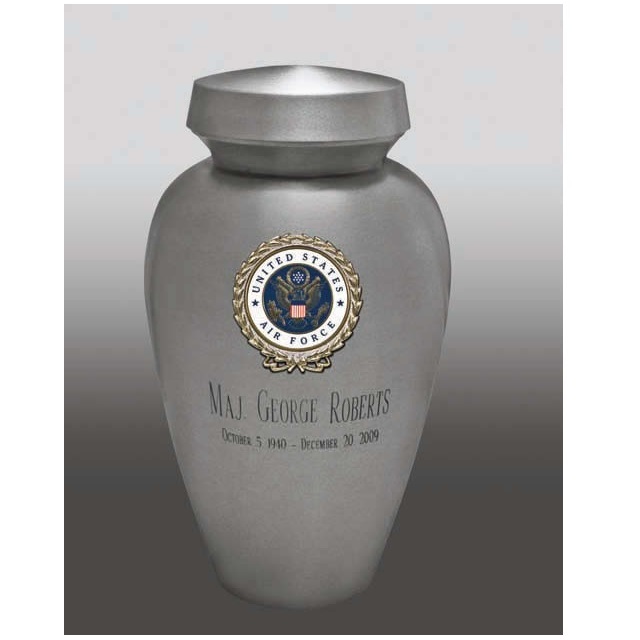 Silver Winning Horse Brass Metal Cremation Urn