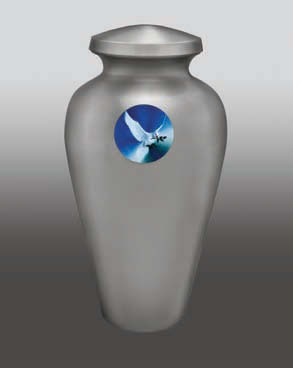 Silver Winning Horse Brass Metal Cremation Urn