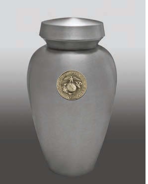 Silver Winning Horse Brass Metal Cremation Urn