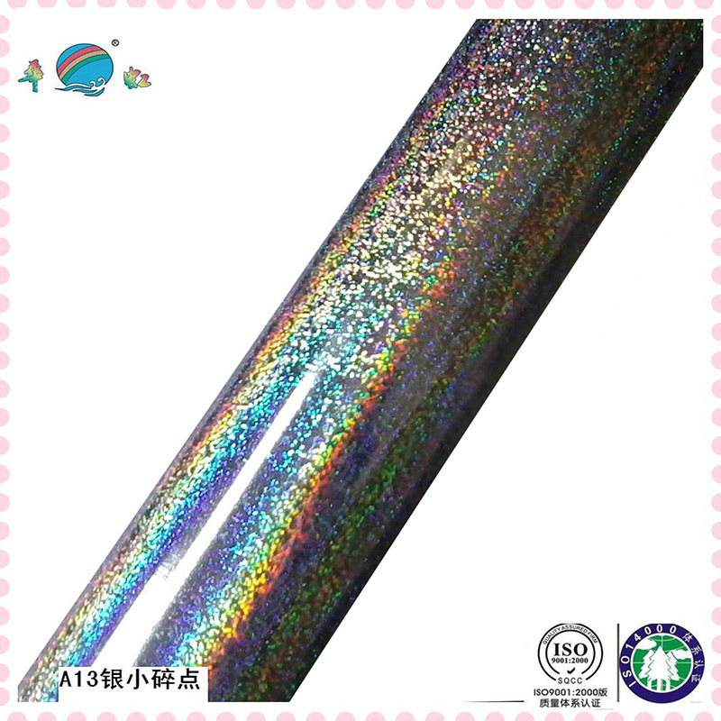 Glitter On Mirron Silver Background Foil Application: Paper