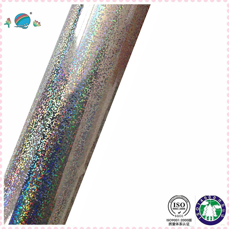 Glitter On Mirron Silver Background Foil Application: Paper