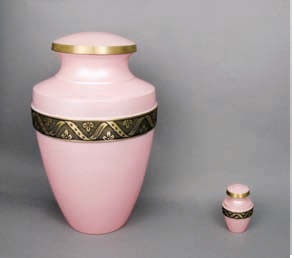 Gold Monterey Token Marble Memorial Urn
