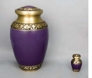 Gold Bristol Iii Brass Memorial Urn