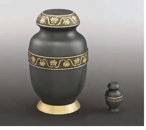 Gold Bristol Iii Brass Memorial Urn