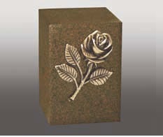 Brass Trinity I Praying Hands Cube Urn