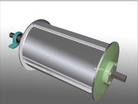 Magnetic Drum Pulley - Color: Sliver