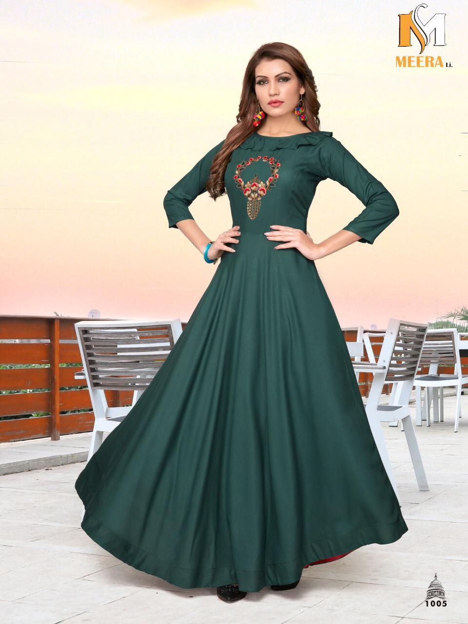 Embroiderd Heavy Long Designer Kurtis