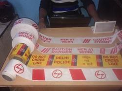 Caution Tape - Lldpe Film, 250m Length, 76.2mm Width, 120 Gauge Thickness - High Elasticity, Waterproof, Bold Black Print For Visibility