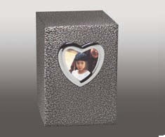 Silver Trinity Iii With Marble Angel Cherub Urn
