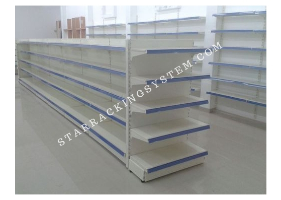 Heavy Duty Display Rack - Powder Coated Finish | 6 Layers, Single Sided, 100 Kg Capacity