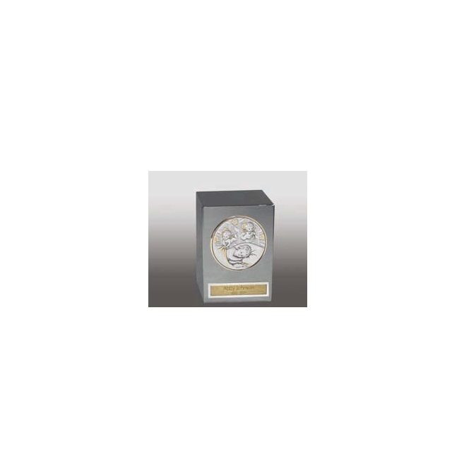 Stainless Steel Polished Cube Marble Teddy