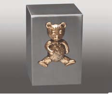 Stainless Steel Polished Cube Marble Teddy