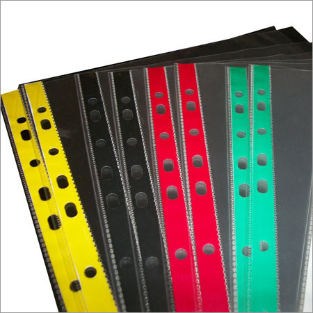 Multi Colour Sheet Protectors - Lightweight Plastic, Rectangular, Durable & Tear Resistant | Fine Finish for Reliable Paper Protection