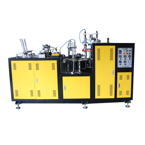 Yelow Automatic Paper Cup Machine