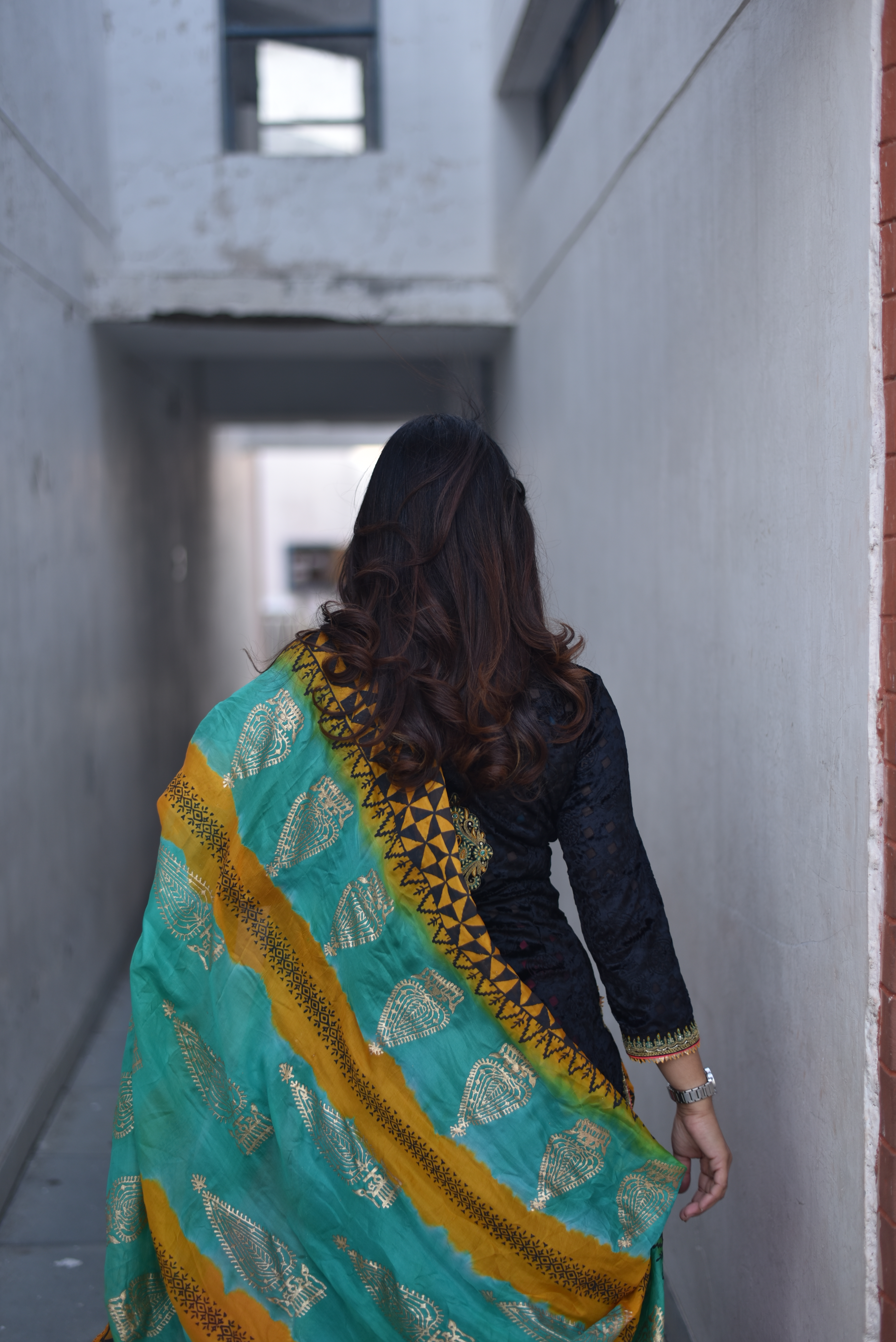Cotton Silk Block Printed Suit