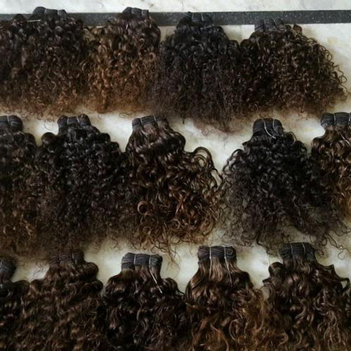 प्राकृतिक भारतीय घुंघराले बाल एक्सटेंशन