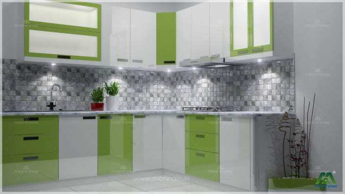 Modular Kitchen L Shape
