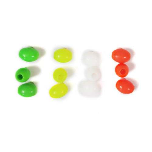 Green Oval Color Beads