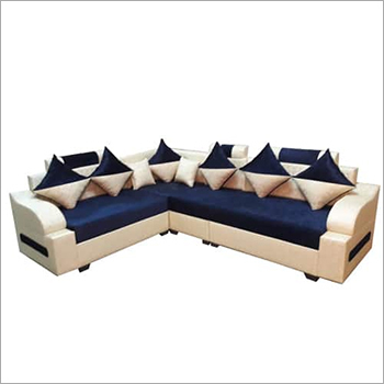 एल आकार का चमड़े का सोफा सेट