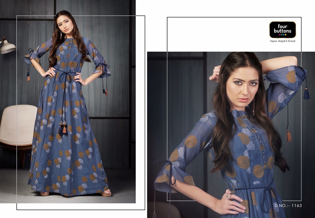 Multi Hand Print Gown