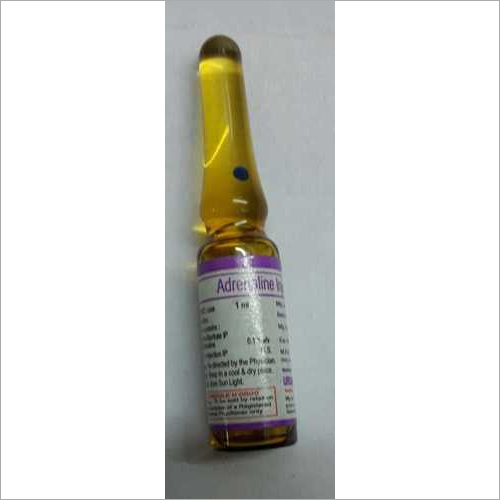 Adrenaline Injection - 1 ml Liquid Dose | Promotes Blood Supply, Suitable for Adults, Store in Dry Place