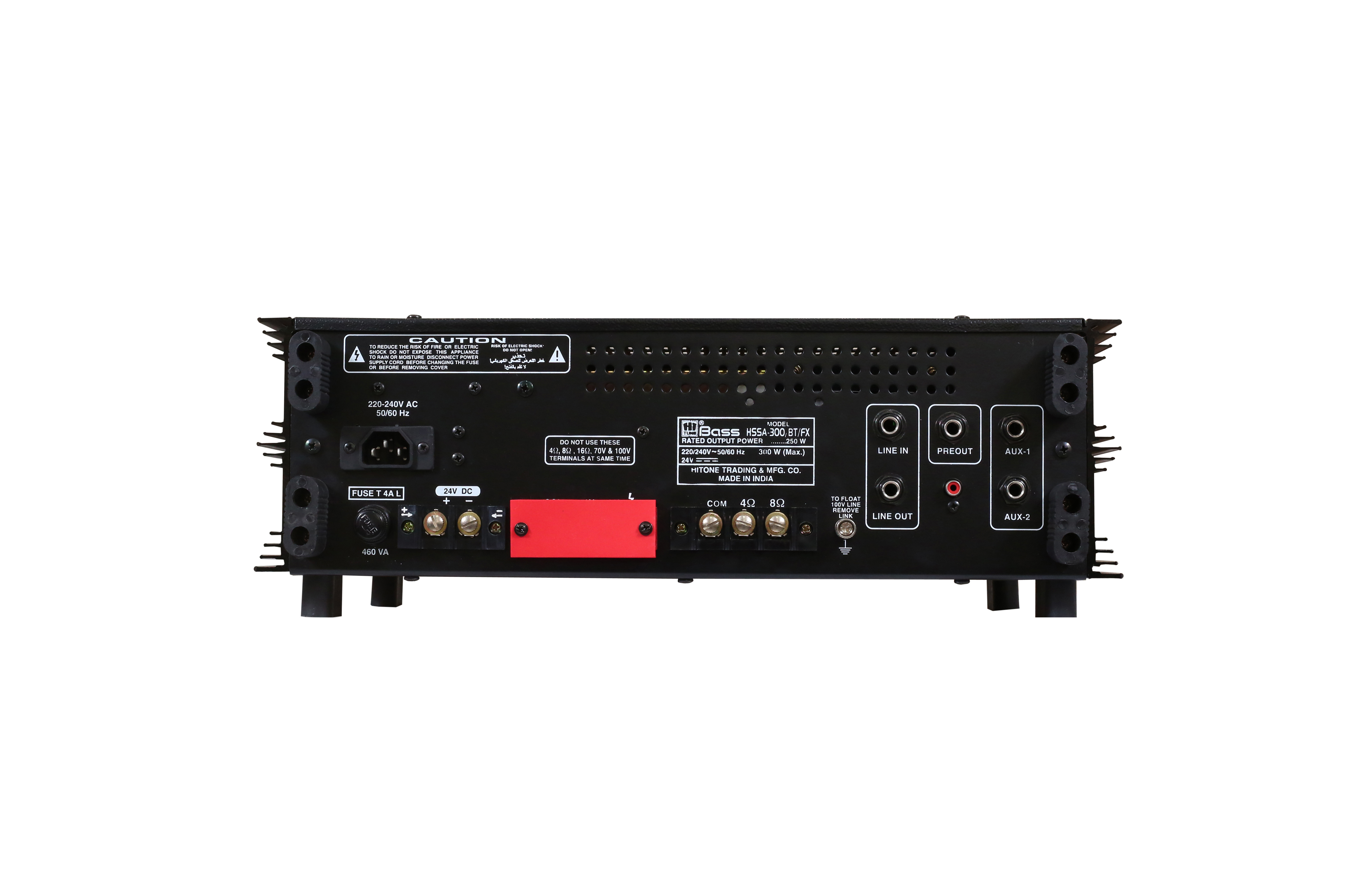 Black Hitune Bass Hssa-350fbt With Echo Bluetooth And Digital Player
