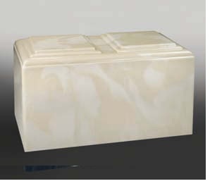 Metal Creme Marble With Two Medium Oval Gold Frames