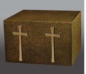 Bronze Two Bright Gold Wreaths Companion Urn