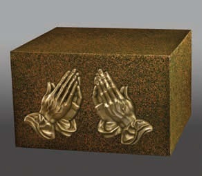 Bronze Two Bright Gold Wreaths Companion Urn