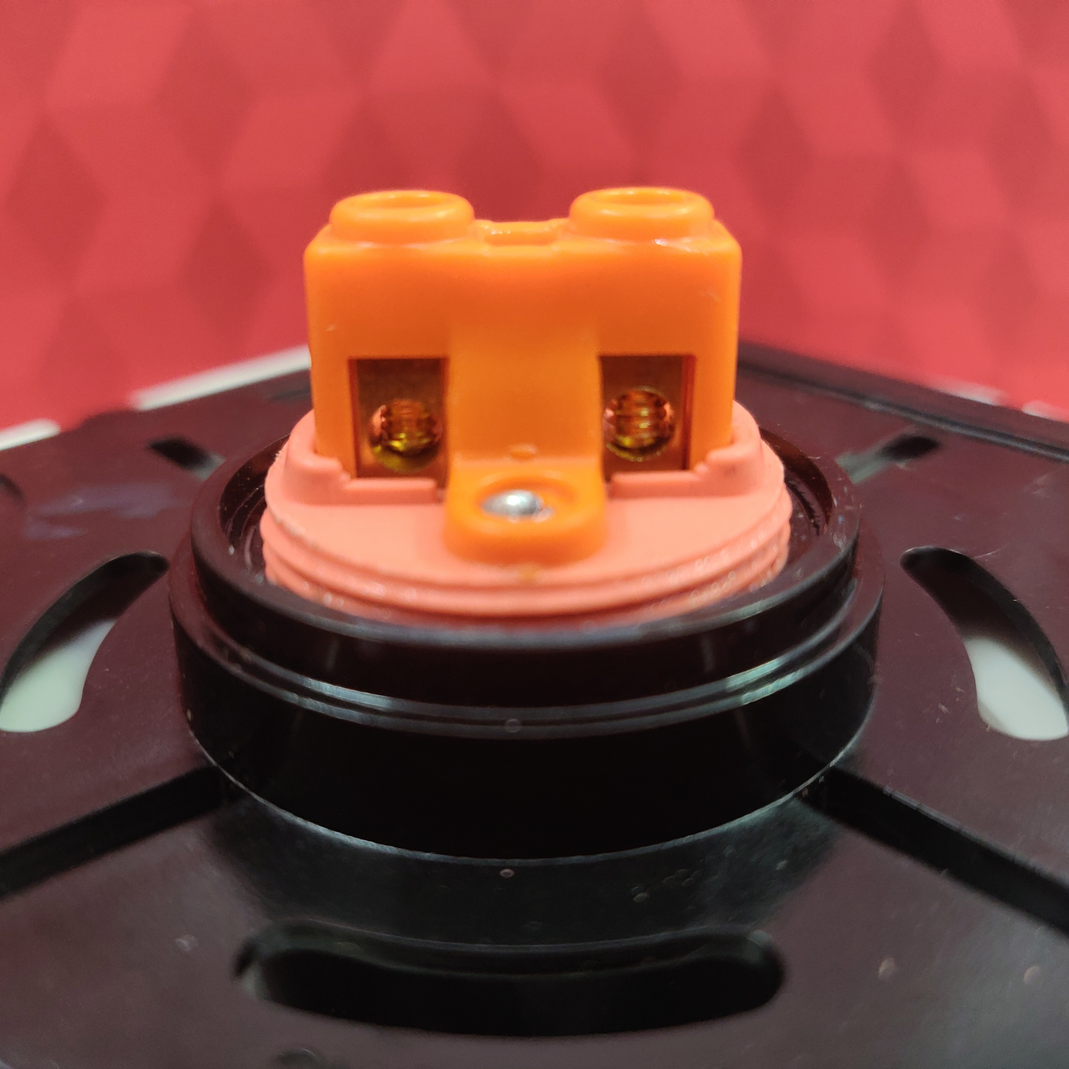 Square Bulb Holder - Polycarbonate Body, Heavy Duty Brass Parts | Spark Free Operation, High Gloss Finish, Fits Deep Junction Box