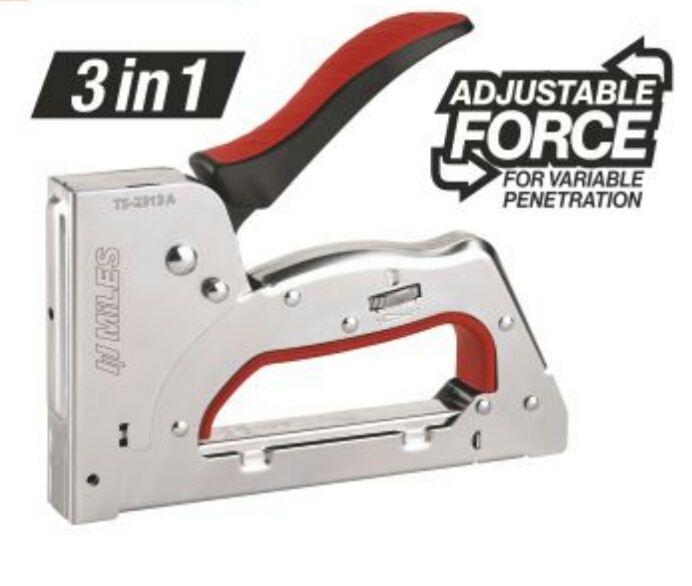 Miles Manual Stapler Tp-10 - Plastic, Lightweight Design | Ideal For Cupboards, Fabrics, Iron Boards, Decorative Work, And Upholstery