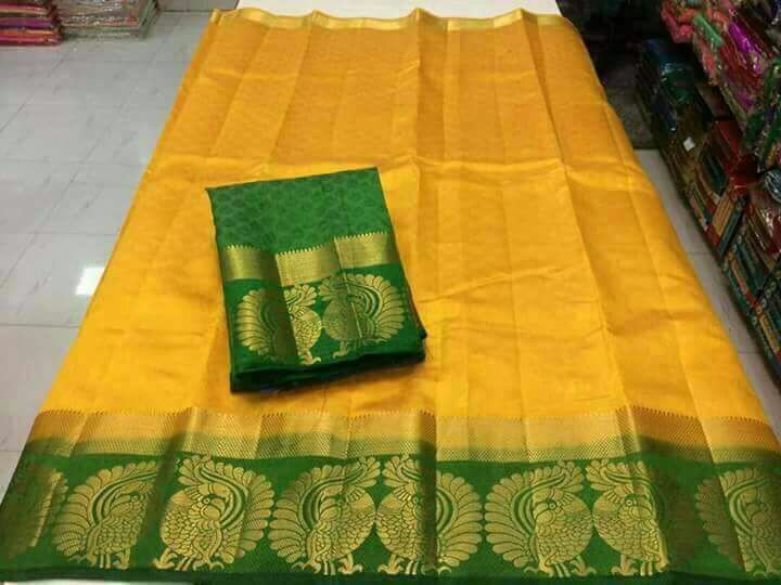 Multi-color Fancy Kanjivaram Saree