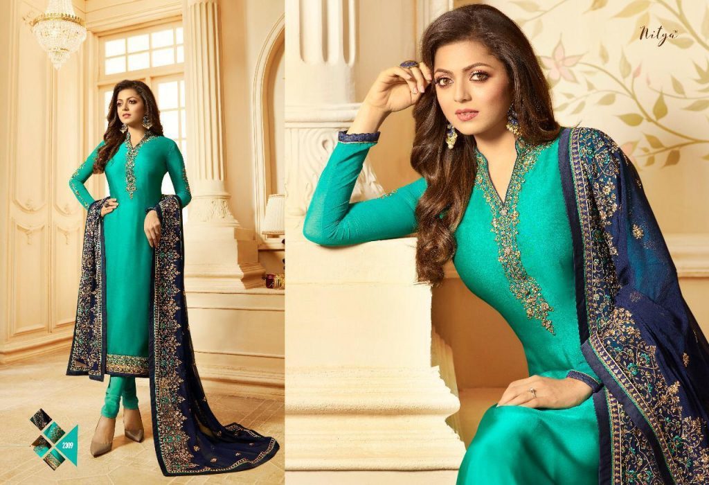 Blue New Designer Salwar  Suits