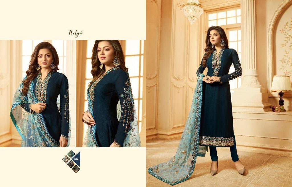 Blue New Designer Salwar  Suits